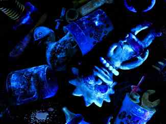 From "Glowing Evidence," a series of lenticular photographs by Laurie Tumer.